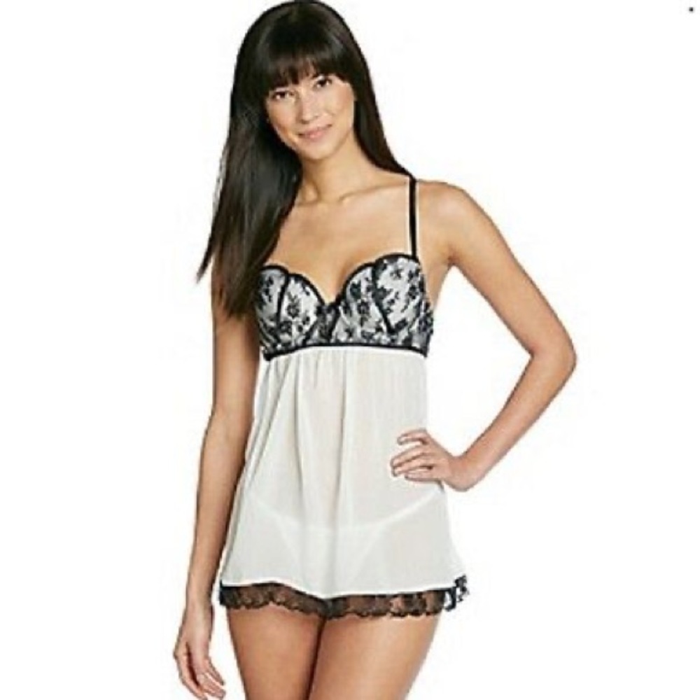 Linea Donatella Babydoll Chemise top only, Size M‎